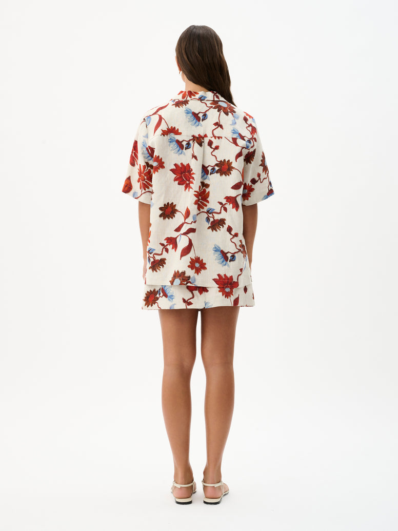 Roame Cruz Shirt in Floral Print