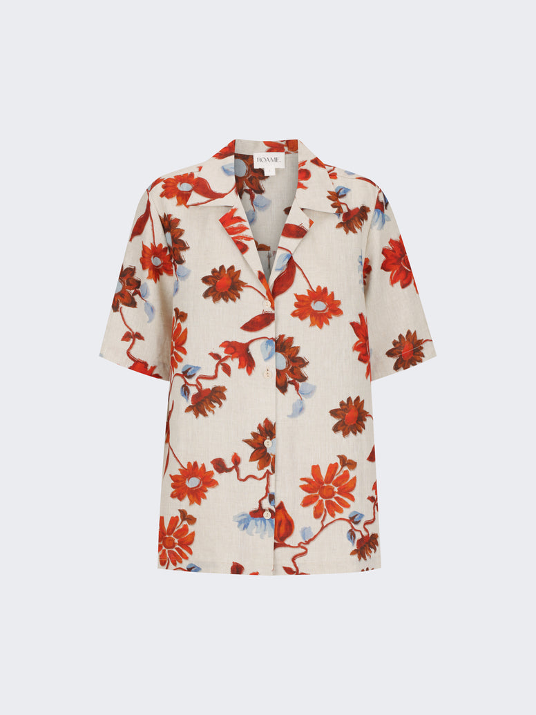 Roame Cruz Shirt in Floral Print