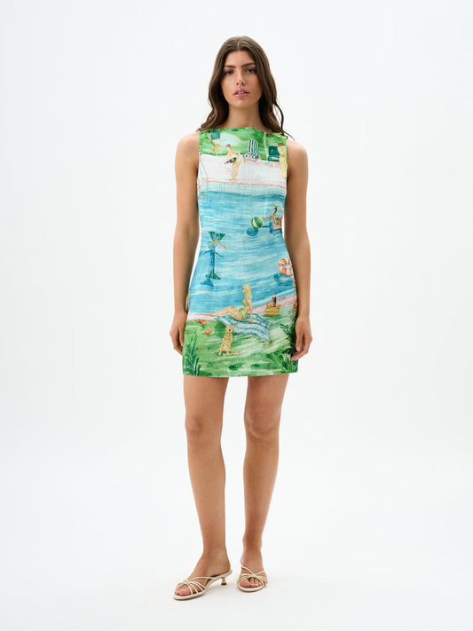 Roame Juliette Dress in Pollside Affair print