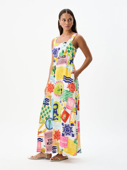 Roame Kaia Dress in Hola Tulum Print