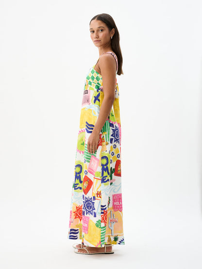 Roame Kaia Dress in Hola Tulum Print