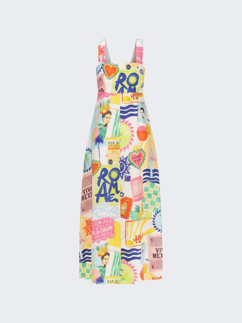 Roame Kaia Dress in Hola Tulum Print