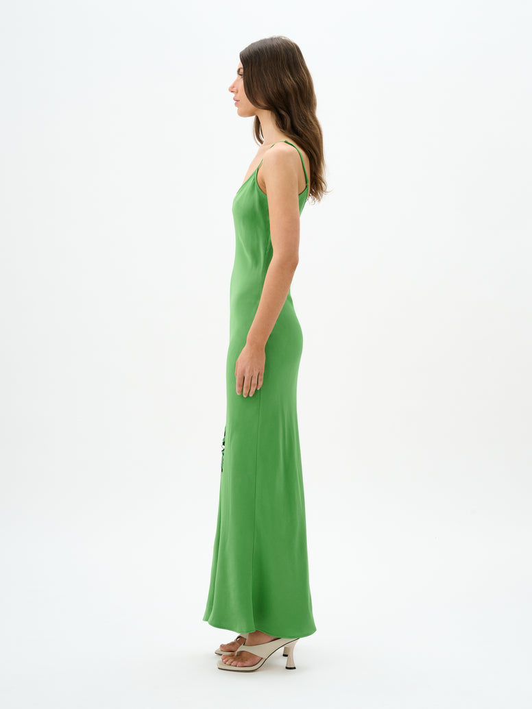 Roame Wessex Slip Dress in Ivy