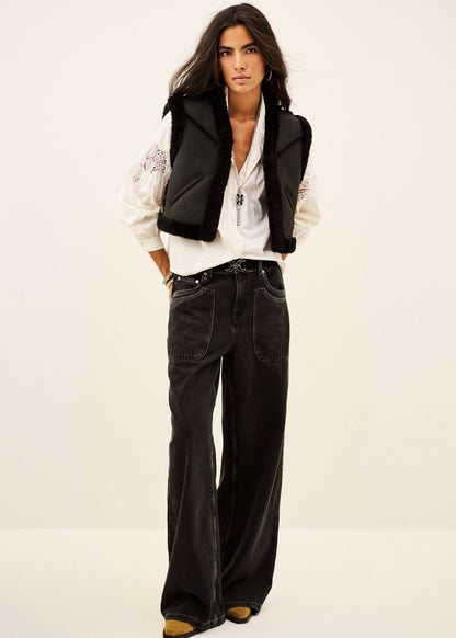 Roseanne Lace Shirt in Ecru from BA&SH at Edito Boutique