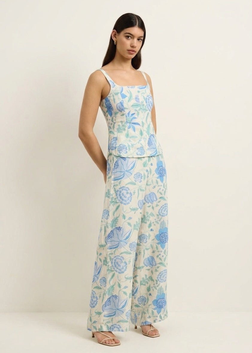 Roshi Pants in Shellflower Ivory from HANNAH ARTWEAR at Edito boutique