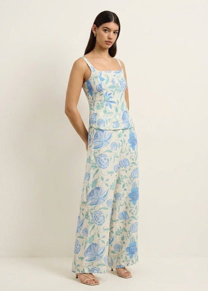 Roshi Pants in Shellflower Ivory from HANNAH ARTWEAR at Edito boutique