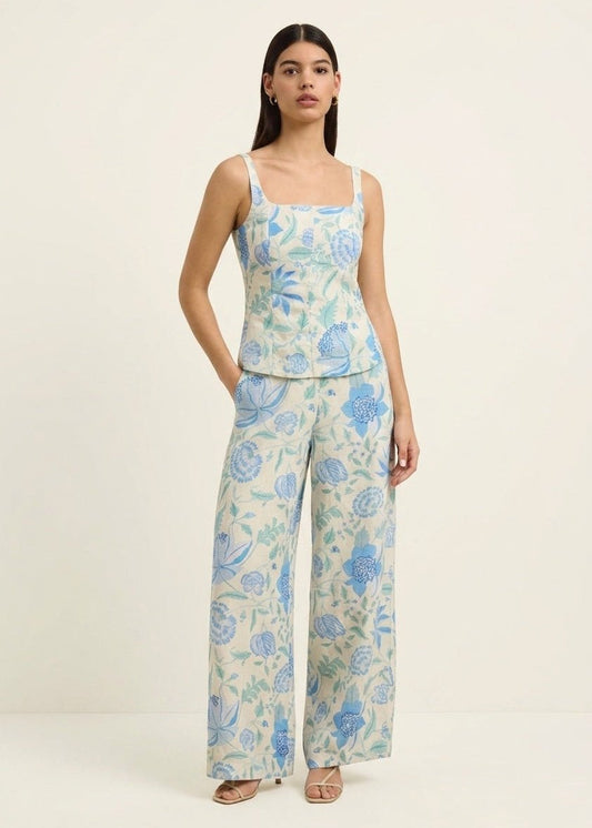 Roshi Pants in Shellflower Ivory from HANNAH ARTWEAR at Edito boutique