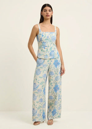 Roshi Pants in Shellflower Ivory from HANNAH ARTWEAR at Edito boutique