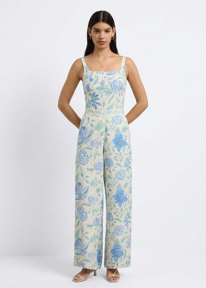 Roshi Pants in Shellflower Ivory from HANNAH ARTWEAR at Edito boutique