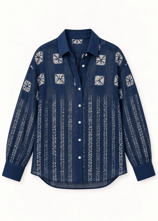 Rusty Shirt in Indigo from STELLA FOREST at Edito Boutique