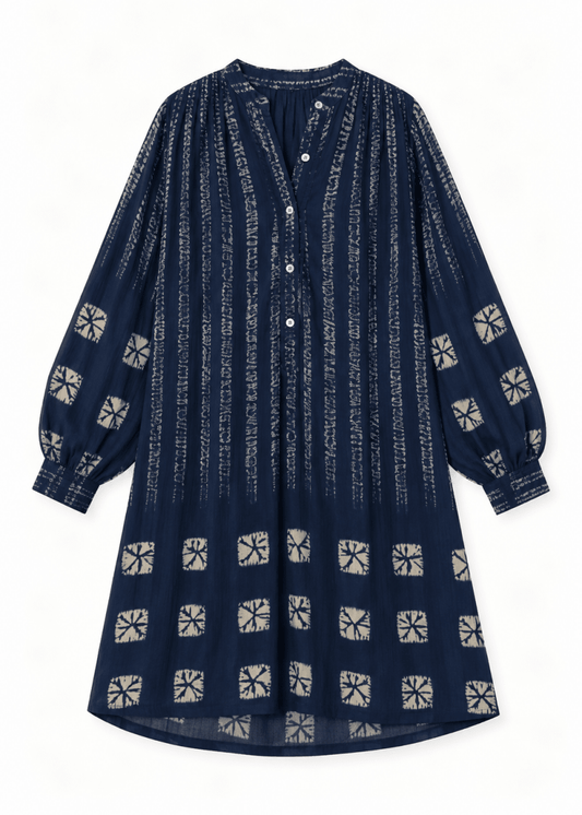 Rusty Short Dress in Indigo from STELLA FOREST at Edito Boutique