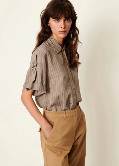 Safara Shirt in Sandstone from SESSUN at Edito boutique