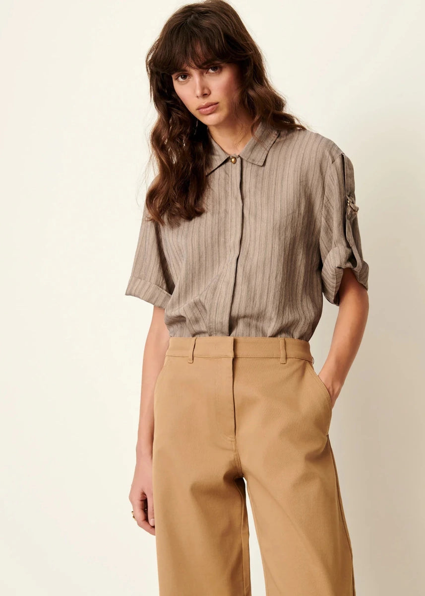 Safara Shirt in Sandstone from SESSUN at Edito boutique