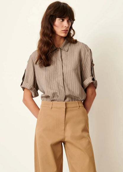 Safara Shirt in Sandstone from SESSUN at Edito boutique