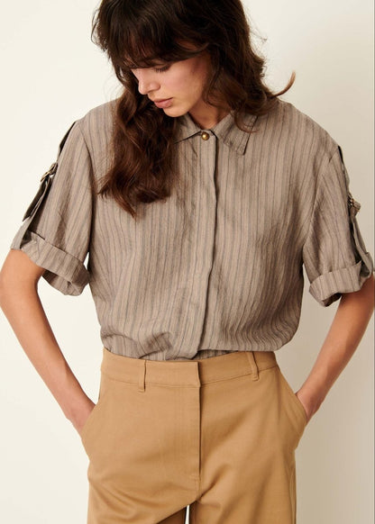 Safara Shirt in Sandstone from SESSUN at Edito boutique