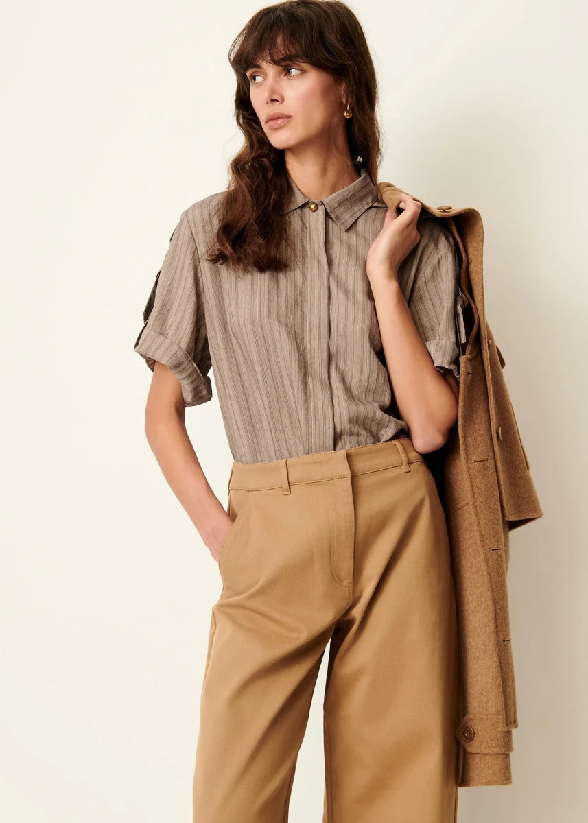 Safara Shirt in Sandstone from SESSUN at Edito boutique