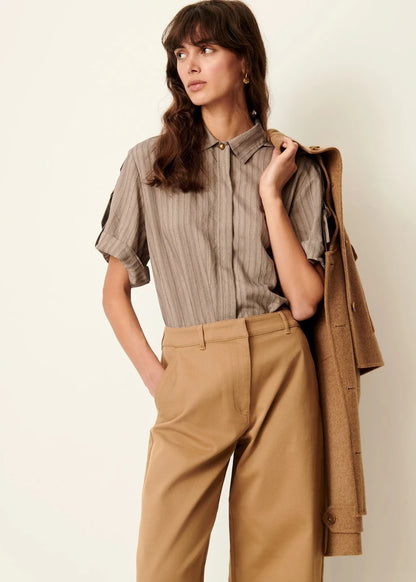 Safara Shirt in Sandstone from SESSUN at Edito boutique