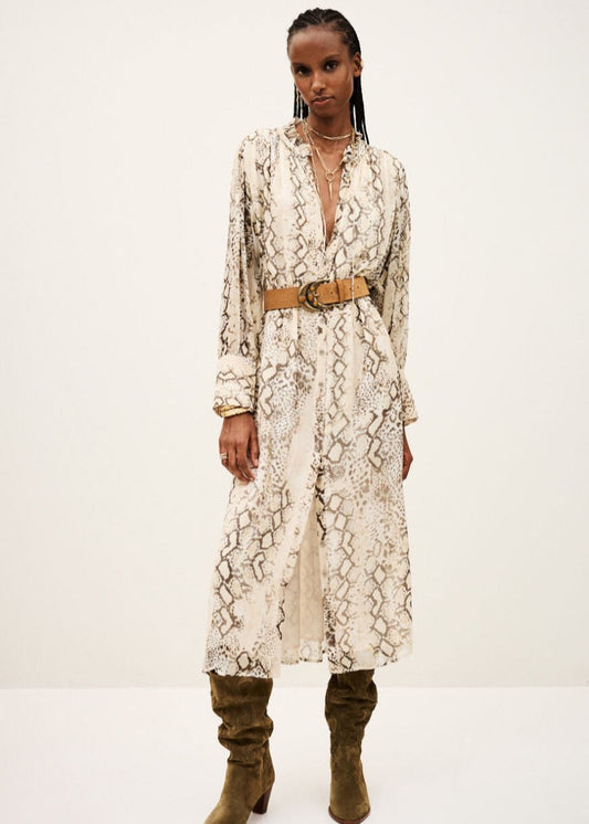 Sahara Dress in Ecru from BA&SH at Edito boutique