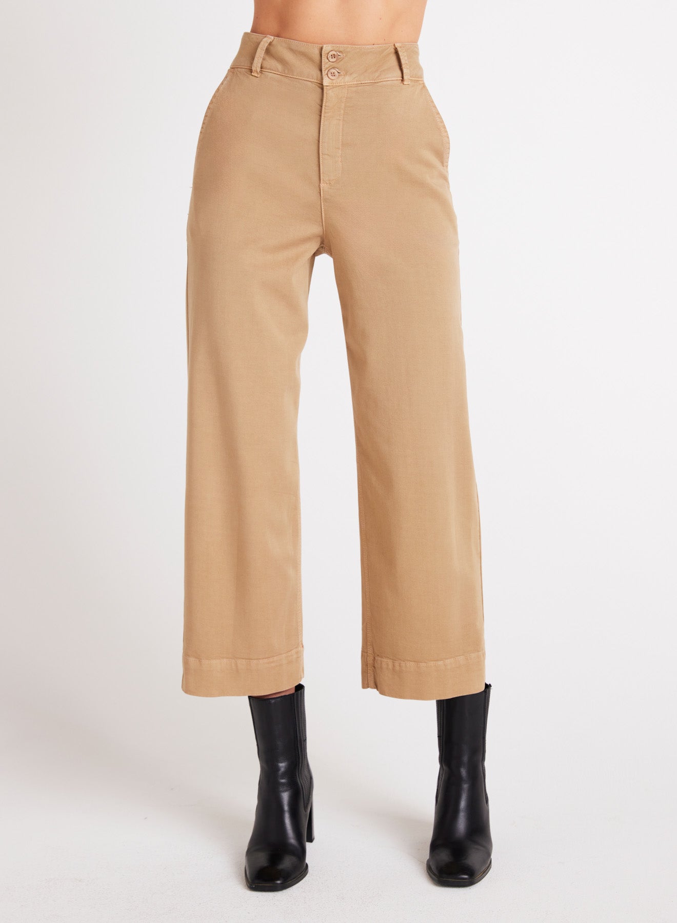 Saige Wide Leg Crop in Camel from Bella Dahl