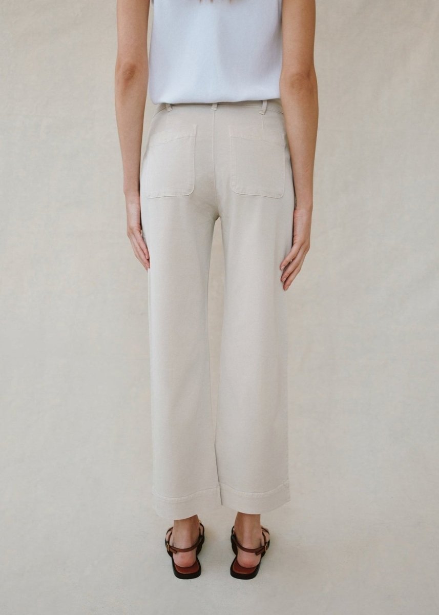 Saige Wide Leg Crop in Ivory from BELLA DAHL at Edito boutique