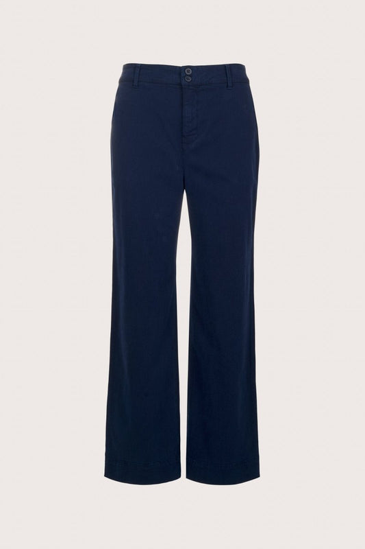 Saige Wide Leg Crop Pant in Navy from BELLA DAHL at Edito boutique