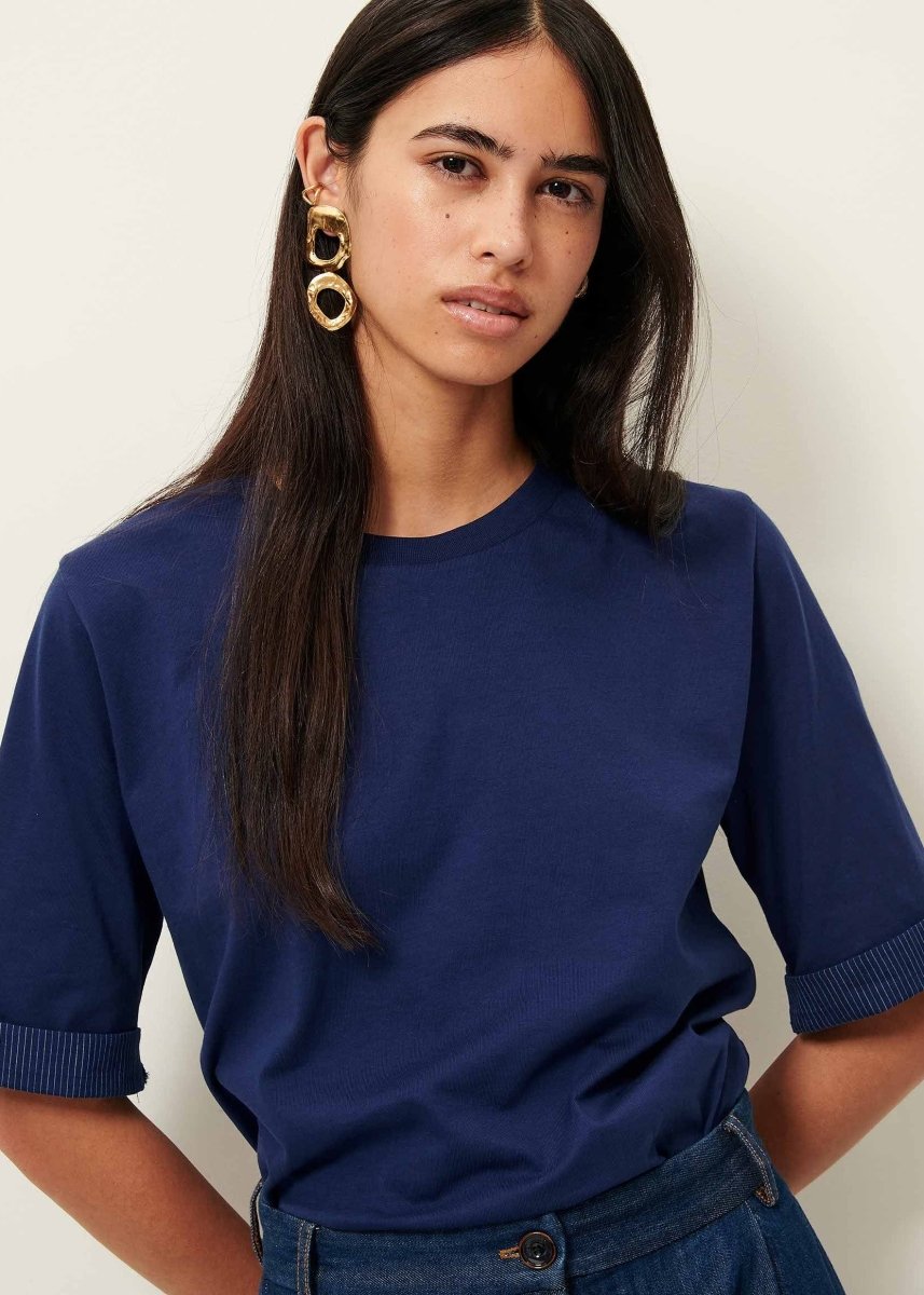 Samico T-shirt in Blazer Blue from SESSUN at Edito boutique
