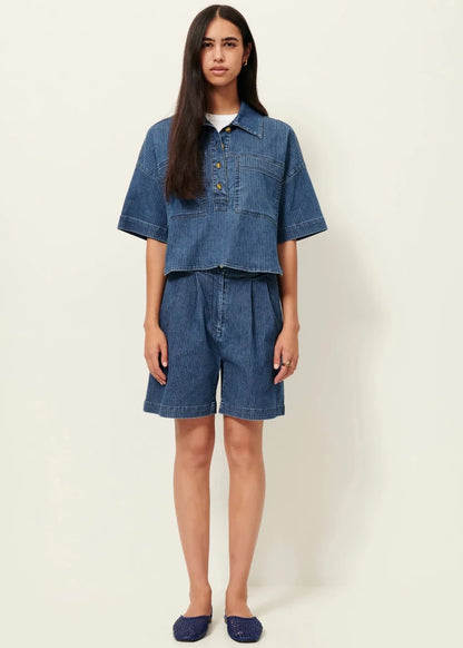 Santa Port Short in Regate Blue from SESSUN at Edito boutique