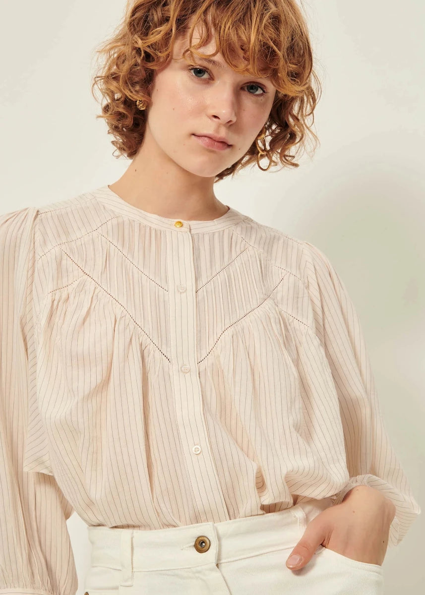 Savi Blouse in Sandblack from SESSUN at Edito boutique