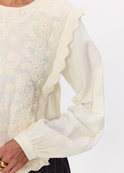 Savy Blouse in Ecru from STELLA FOREST at Edito Boutique