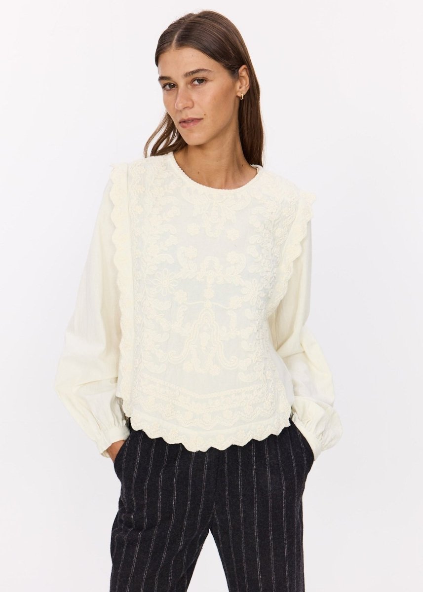 Savy Blouse in Ecru from STELLA FOREST at Edito Boutique