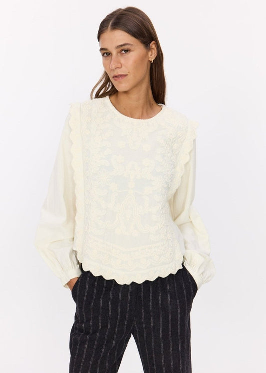 Savy Blouse in Ecru from STELLA FOREST at Edito Boutique