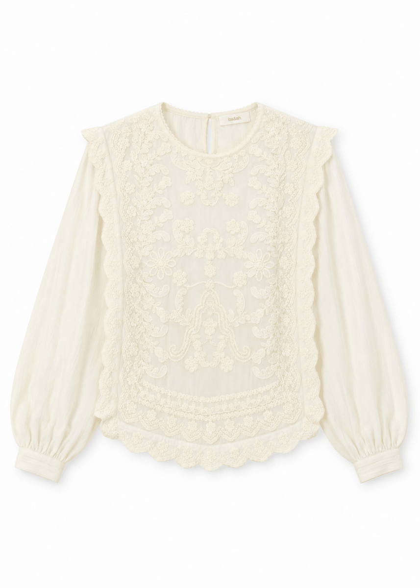 Savy Blouse in Ecru from STELLA FOREST at Edito Boutique