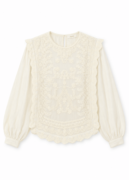 Savy Blouse in Ecru from STELLA FOREST at Edito Boutique