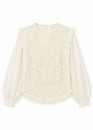 Savy Blouse in Ecru from STELLA FOREST at Edito Boutique