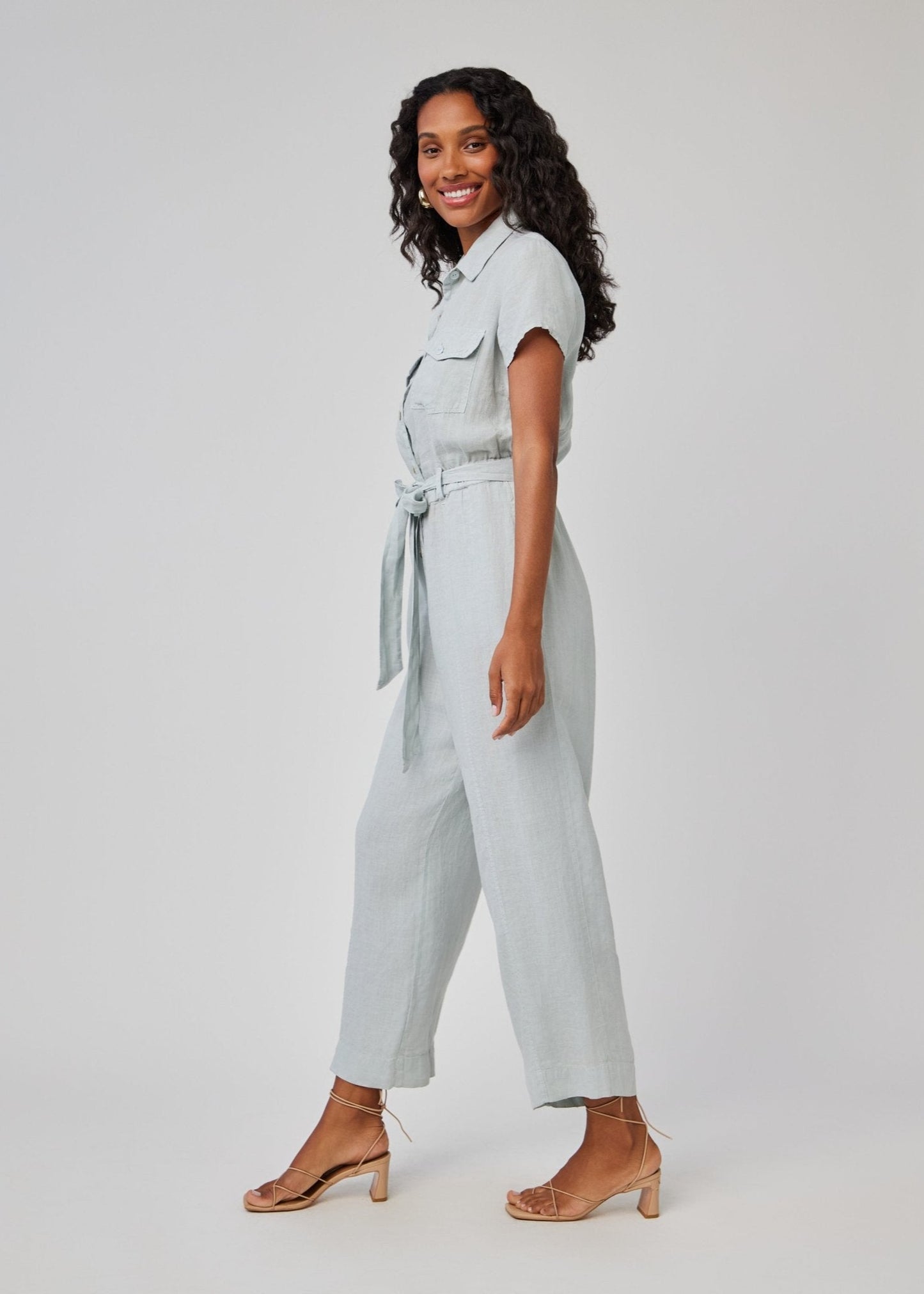 Seamed Jumpsuit in Sage from Bella Dahl