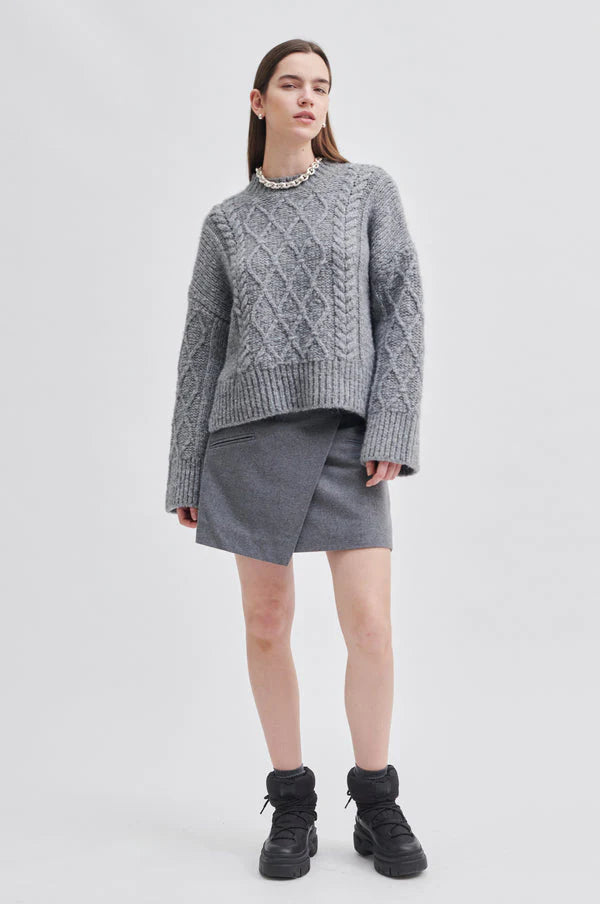 Second Female Dia Knit Grey