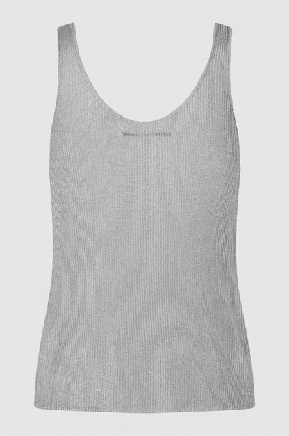 Second Female Ellia Knit Tank in Silver