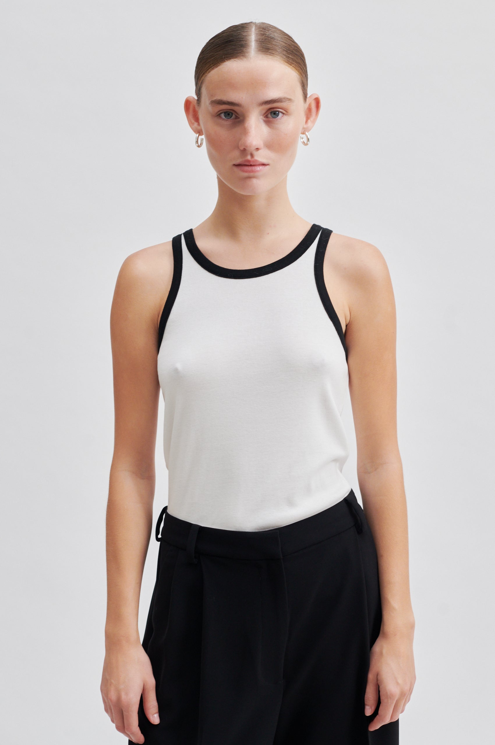 Second Female Elvilda Tank Top in White