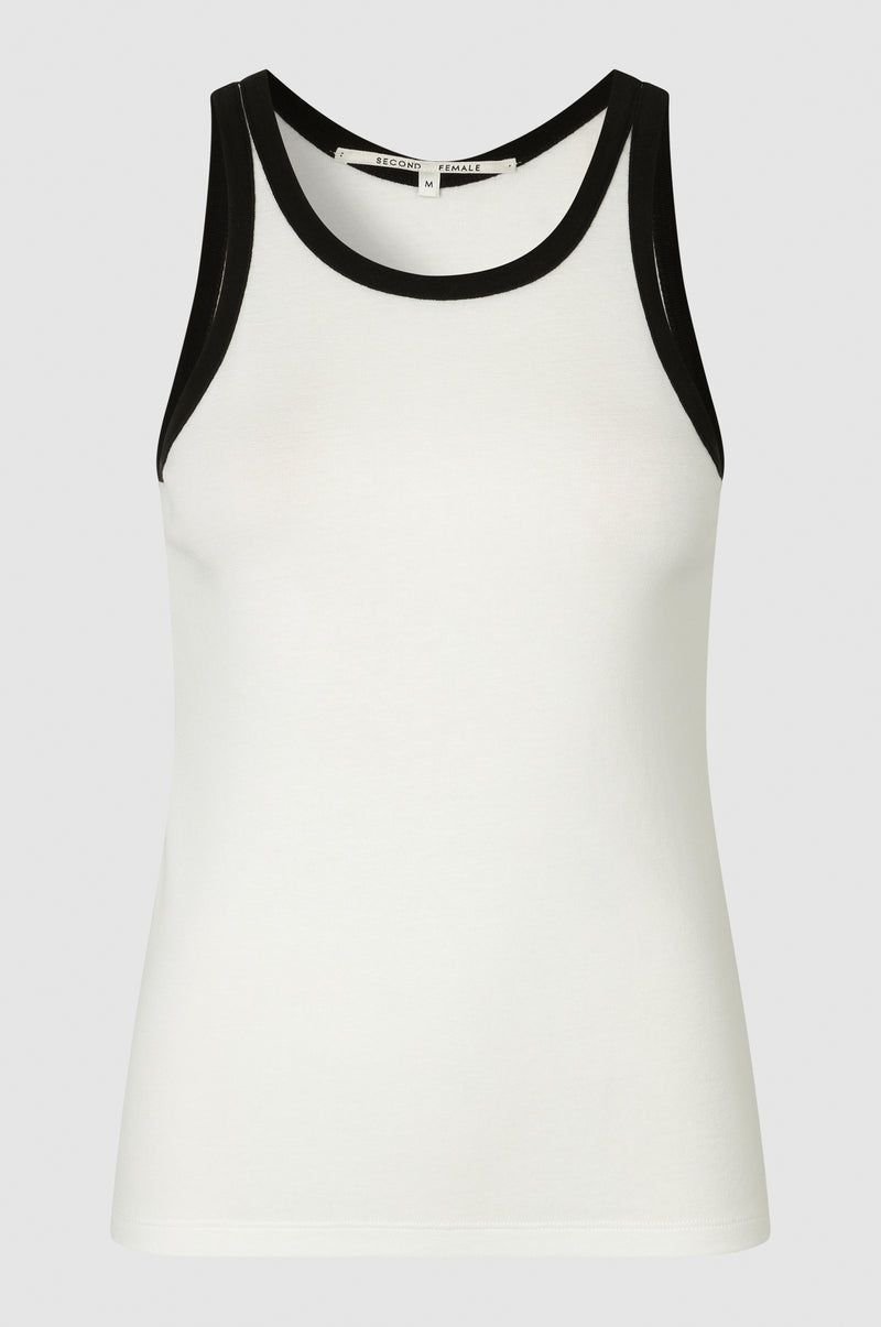 Second Female Elvilda Tank Top in White