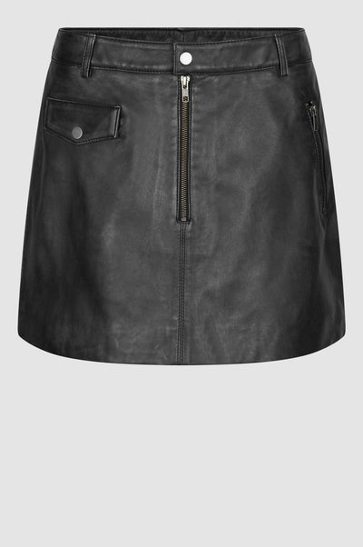 Second Female Lato Skirt in Black Leather