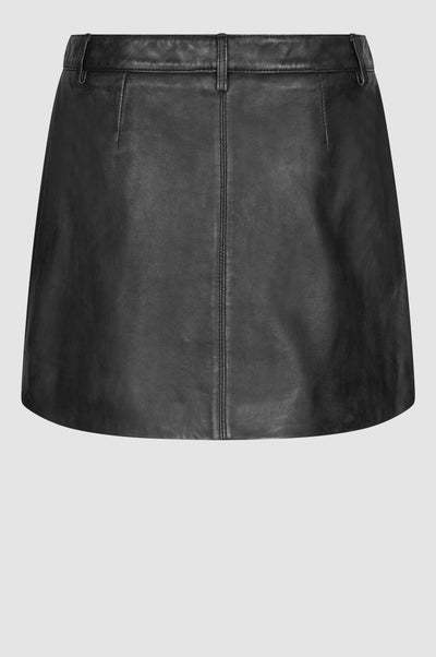 Second Female Lato Skirt in Black Leather