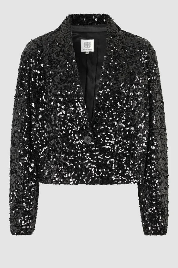 Second Female Luxurious Jacket Black