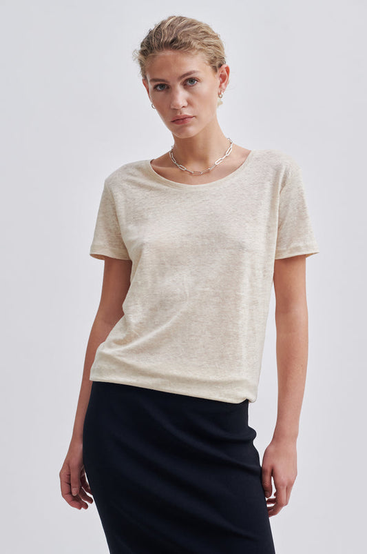 Second Female Peony Tee in Cream