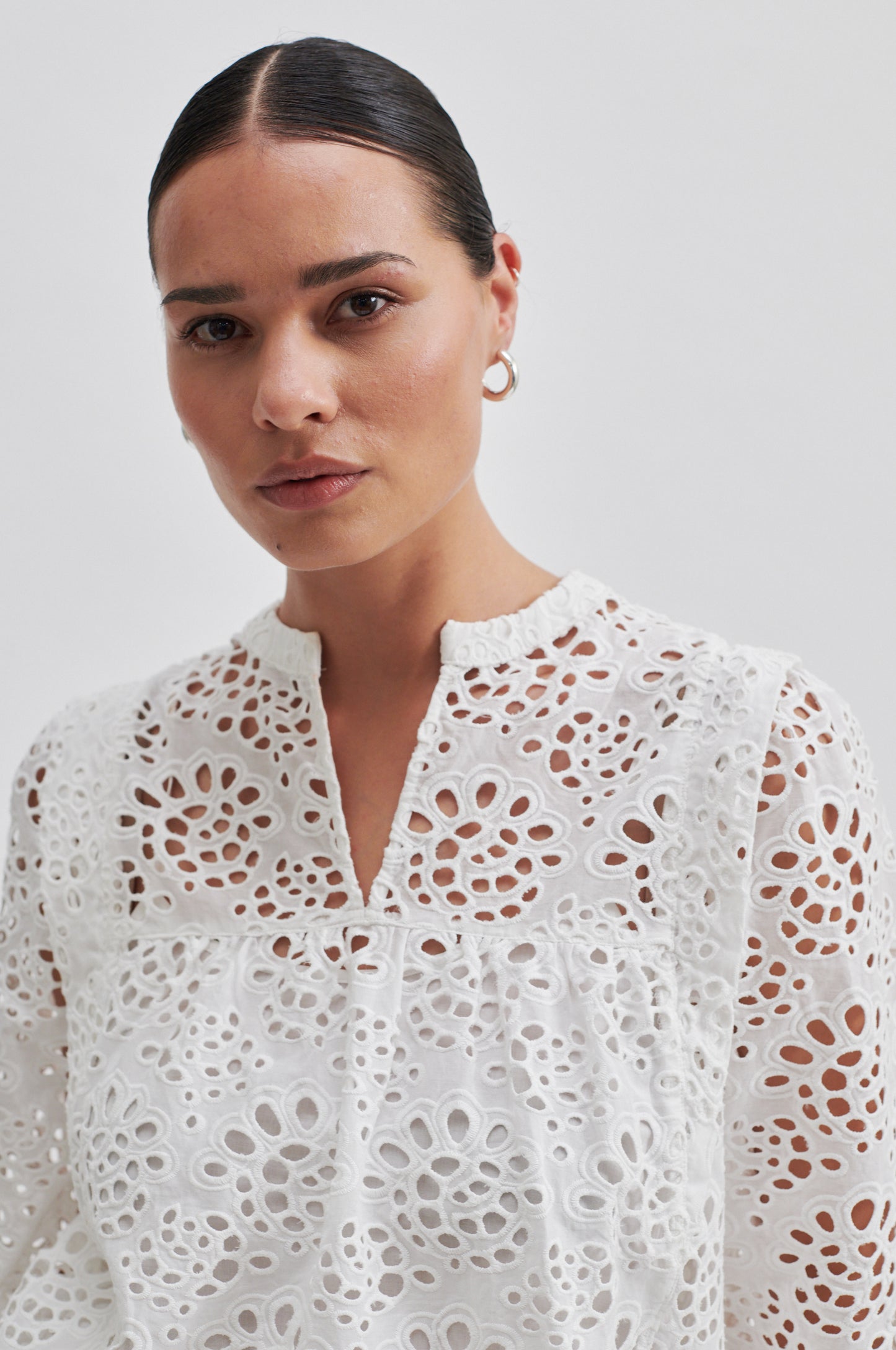 Second Female Stefanie Blouse in White Broderie