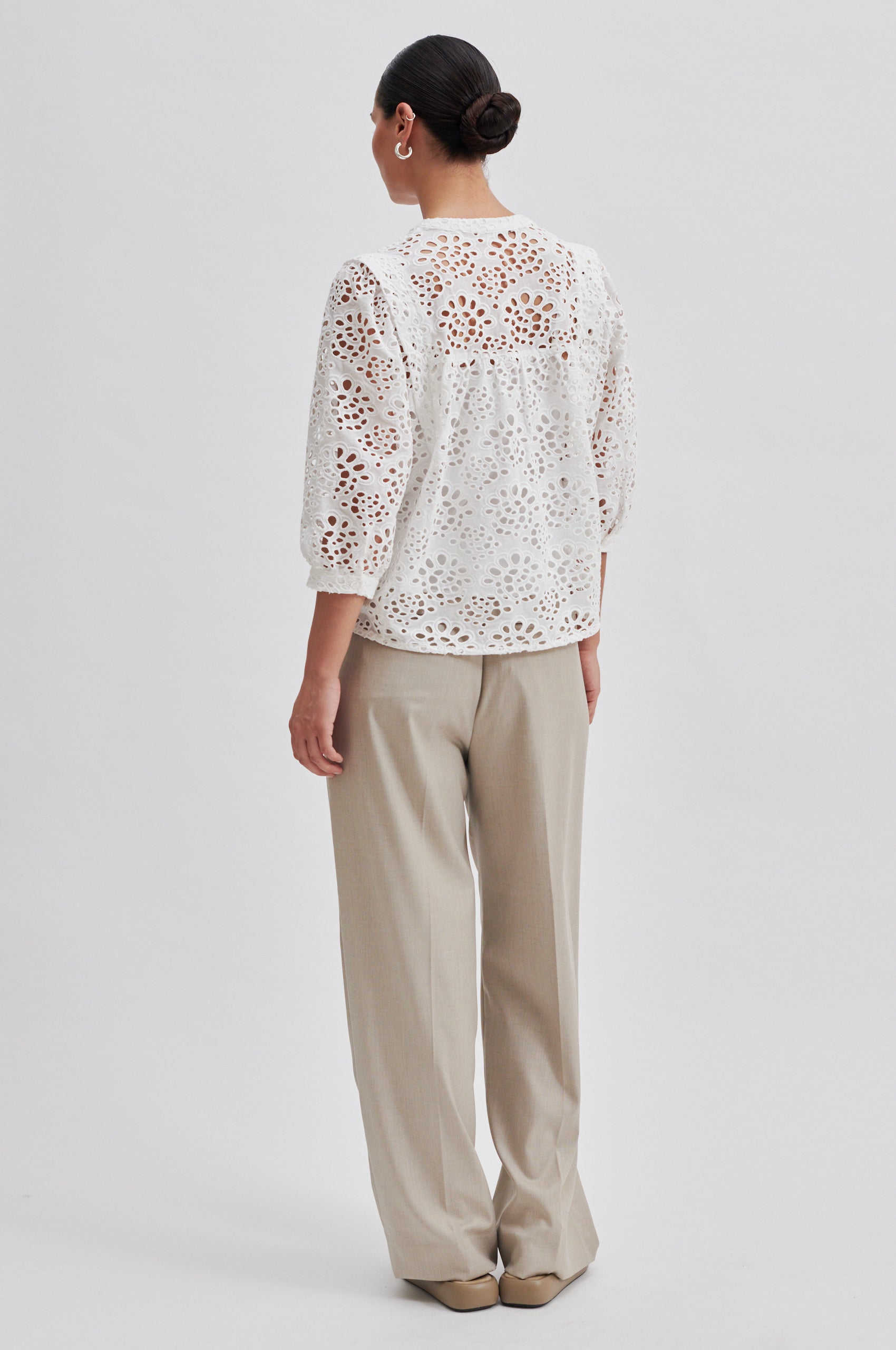 Second Female Stefanie Blouse in White Broderie