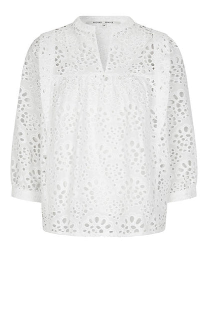 Second Female Stefanie Blouse in White Broderie