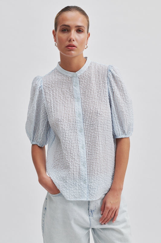 Second Female Tascha Blouse in Light Blue