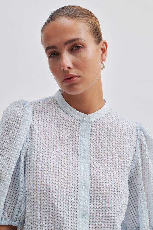 Second Female Tascha Blouse in Light Blue