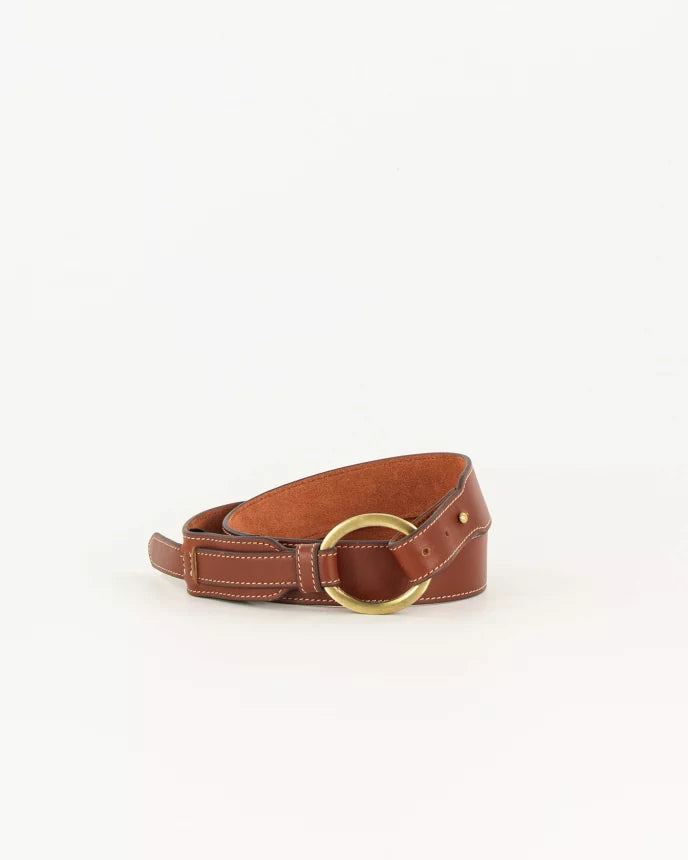 Sessun Antonino Belt Dark Tan