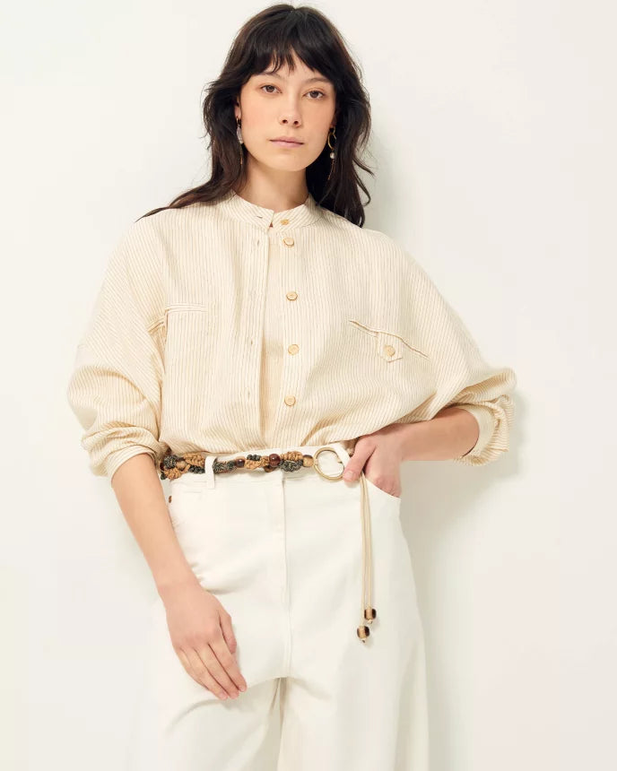 Sessun Orregia Shirt in Whitea